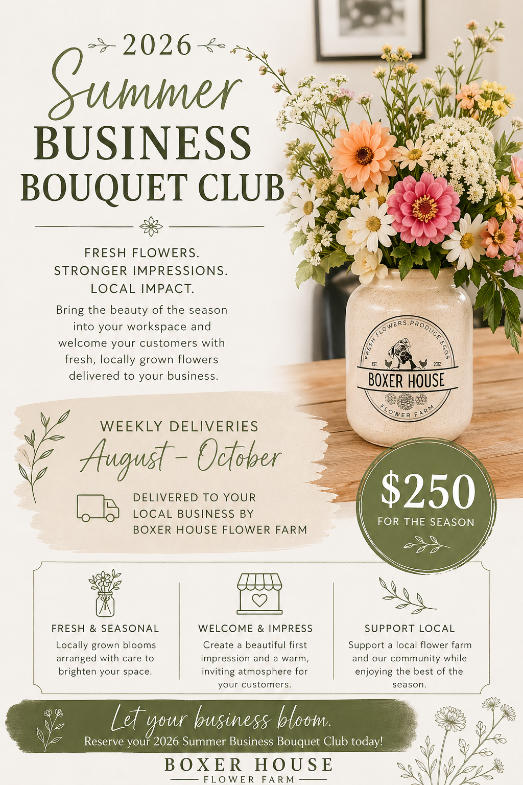 2026 Summer Business Bouquet Club