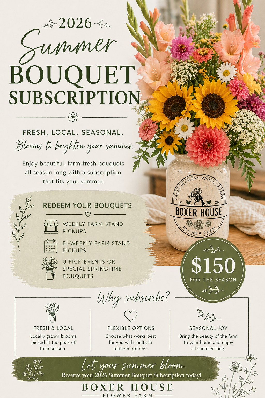 2026 Summer Bouquet Subscription
